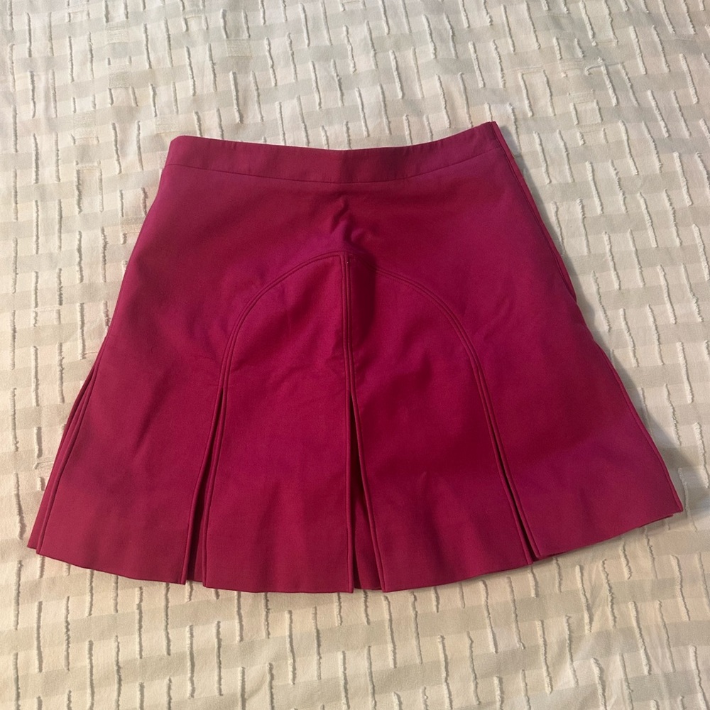 Elegant Berry Pleated Skirt